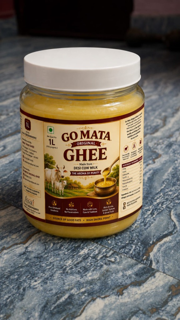 Premium Jar of Go Mata Original Ghee